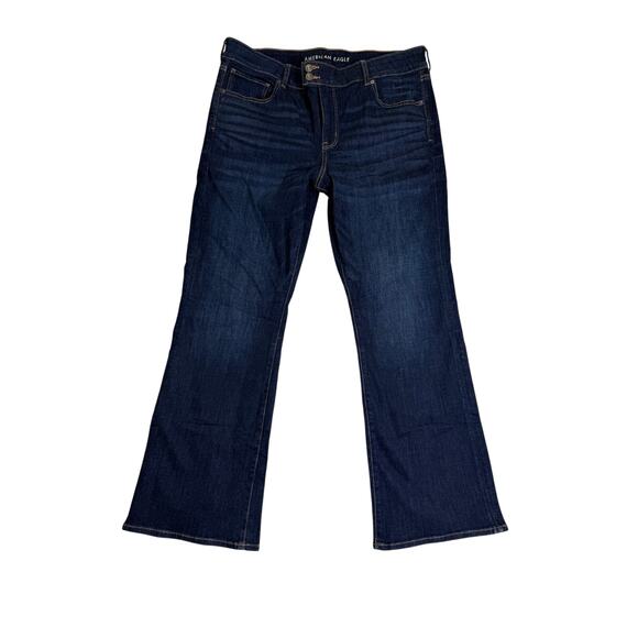 American Eagle Jeans 20R Kick Boot Dark Wash - Picture 1 of 7